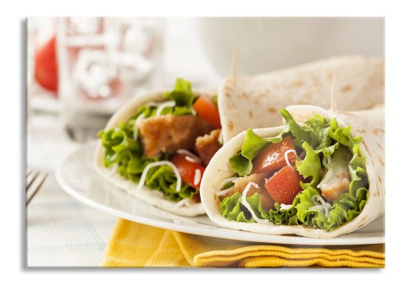 Super Frische Wraps, Glasbild Online