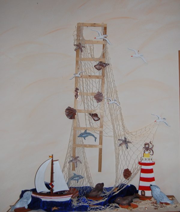 Boot zum Stecken 40cm aus Holz Schn?ppchen – Bild 3